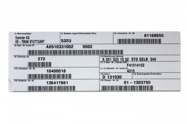 Etiketten mit Laminat Etiketten mit Laminat